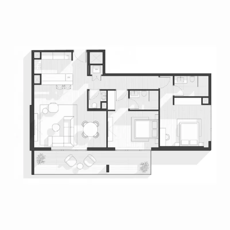 2 bedroom