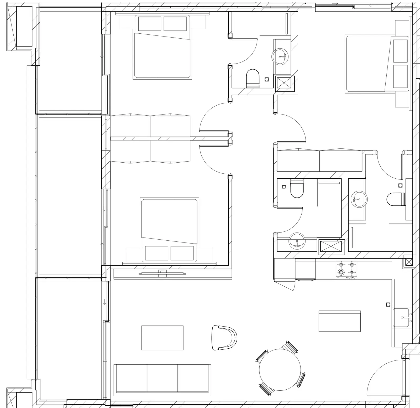3 Bedrooms apartments - Berkeley Square