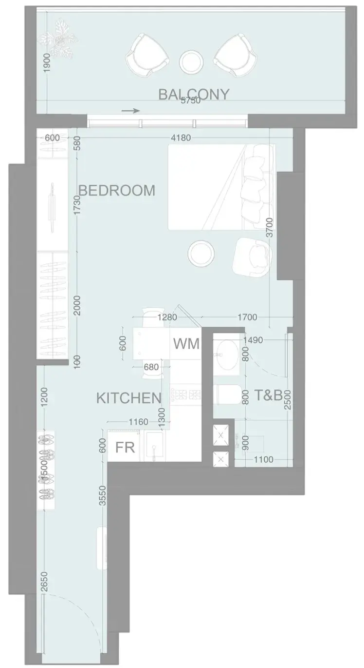 Studio apartments - LUM1NAR