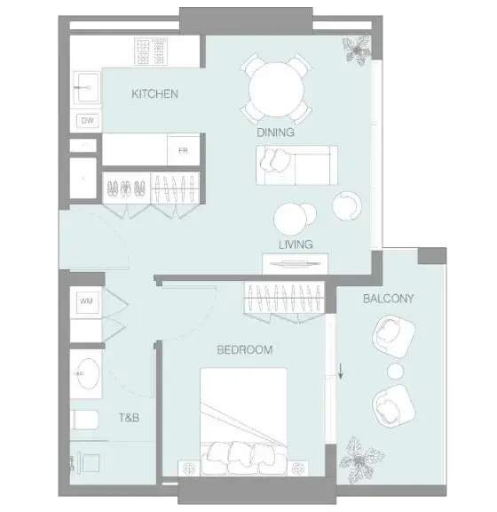 1 Bedroom apartments - LUM1NAR