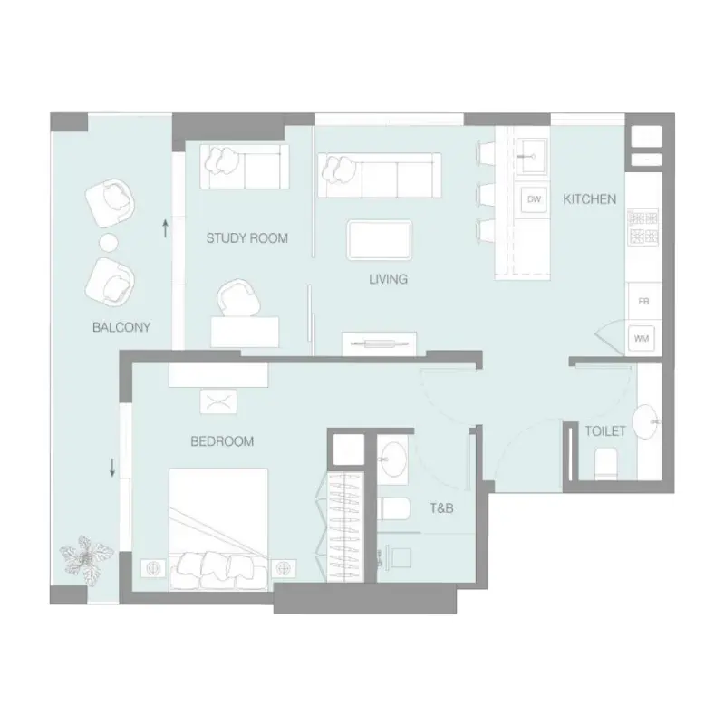 1,5 bedroom Apartments -  Lum1nar