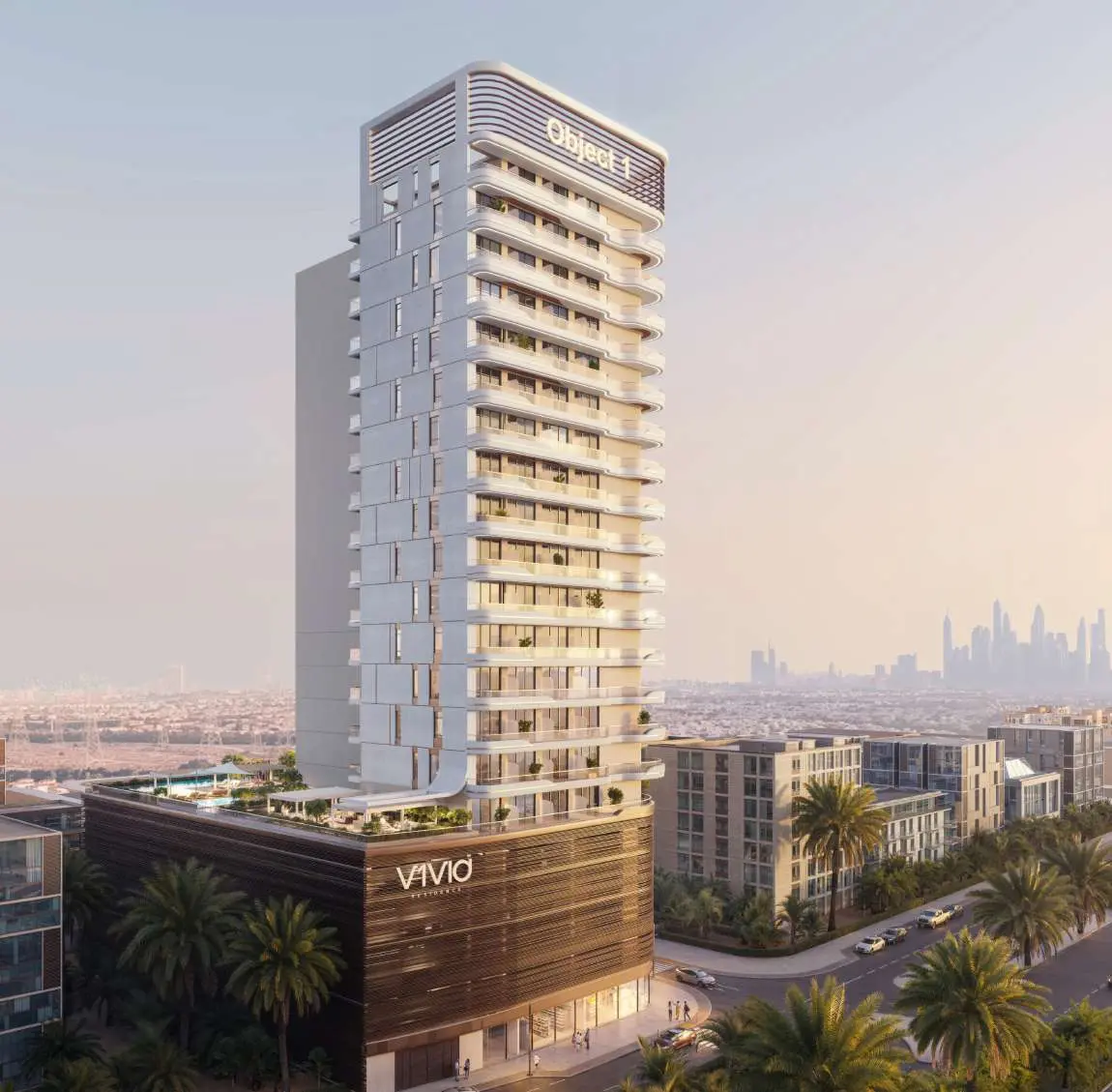 V1VID Tower in Jumeirah Village Triangle by Object 1 - Exterior Image 2