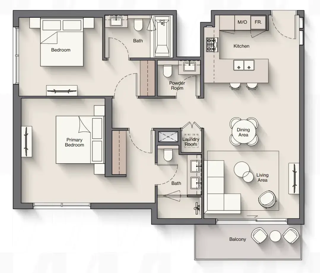 2 Bedrooms apartments - Windsor House 2