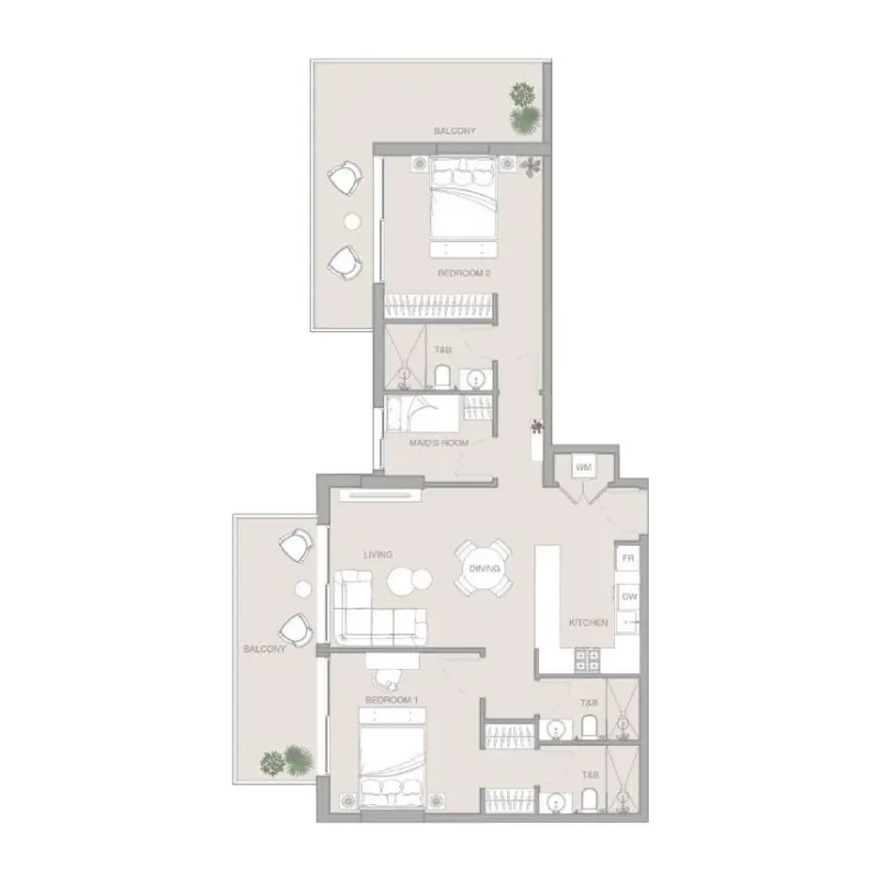 2,5 bedroom