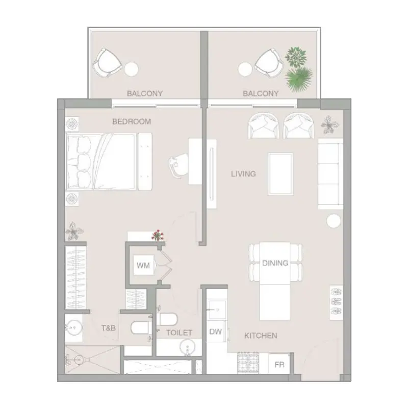 1 bedroom