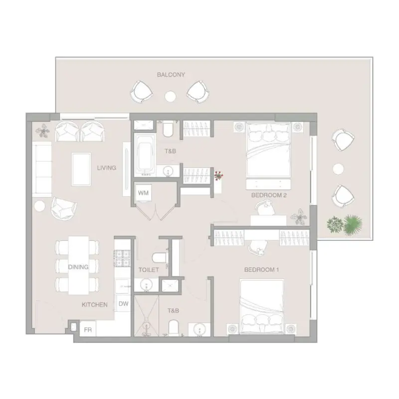 2 bedroom