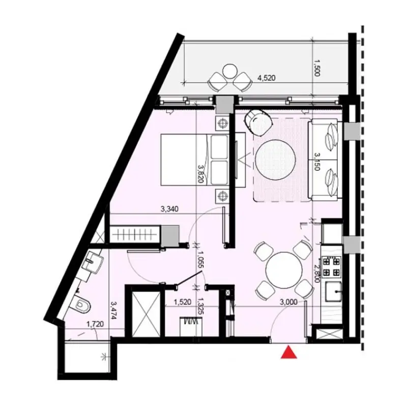 1 bedroom