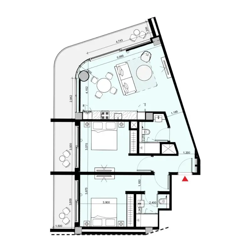 2 bedroom