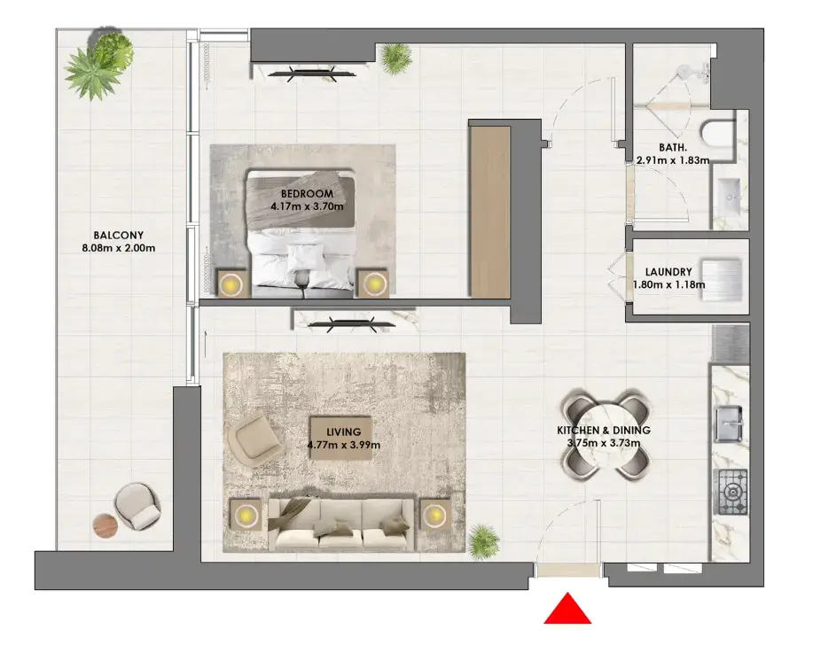 1 Bedroom apartments - Parkside Views