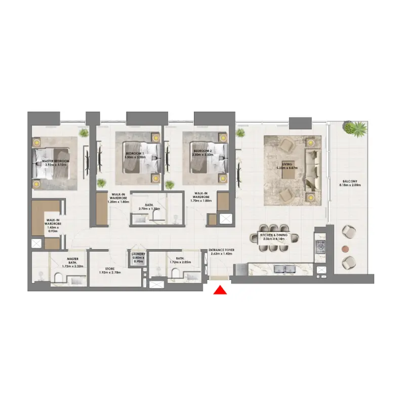3 bedroom