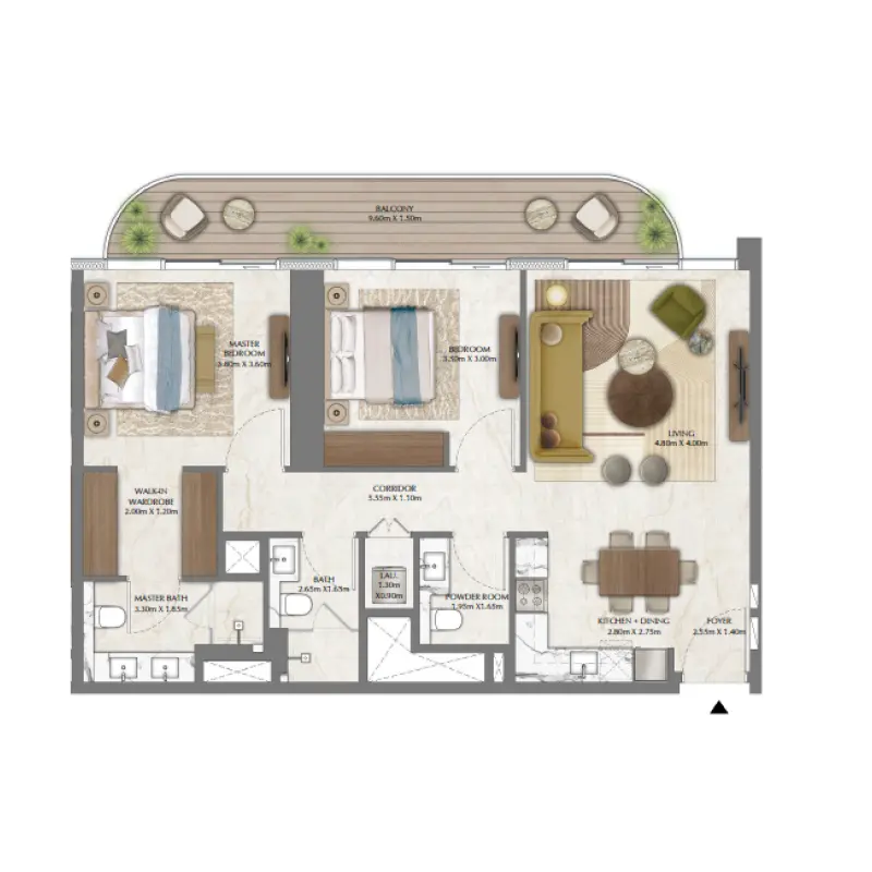 2 bedroom