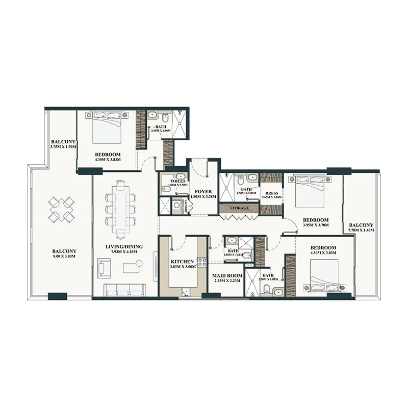 3,5 bedroom Apartments -  Belle Vie
