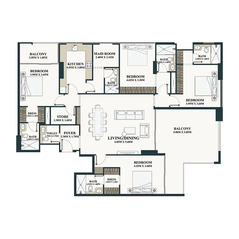 4 bedroom Apartments -  Belle Vie