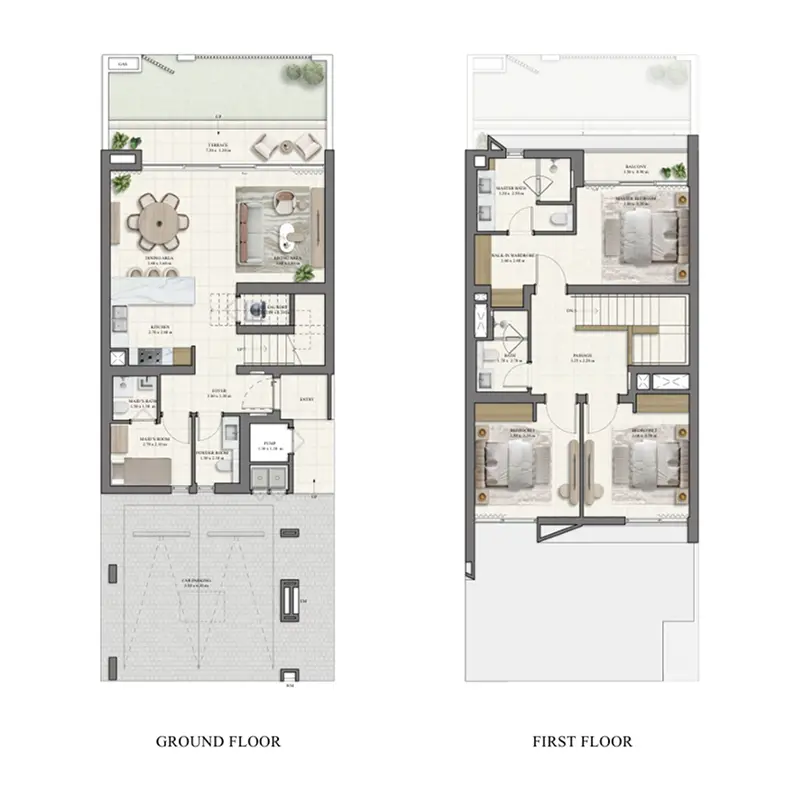 3 bedroom Townhouse -  Vindera at The Valley