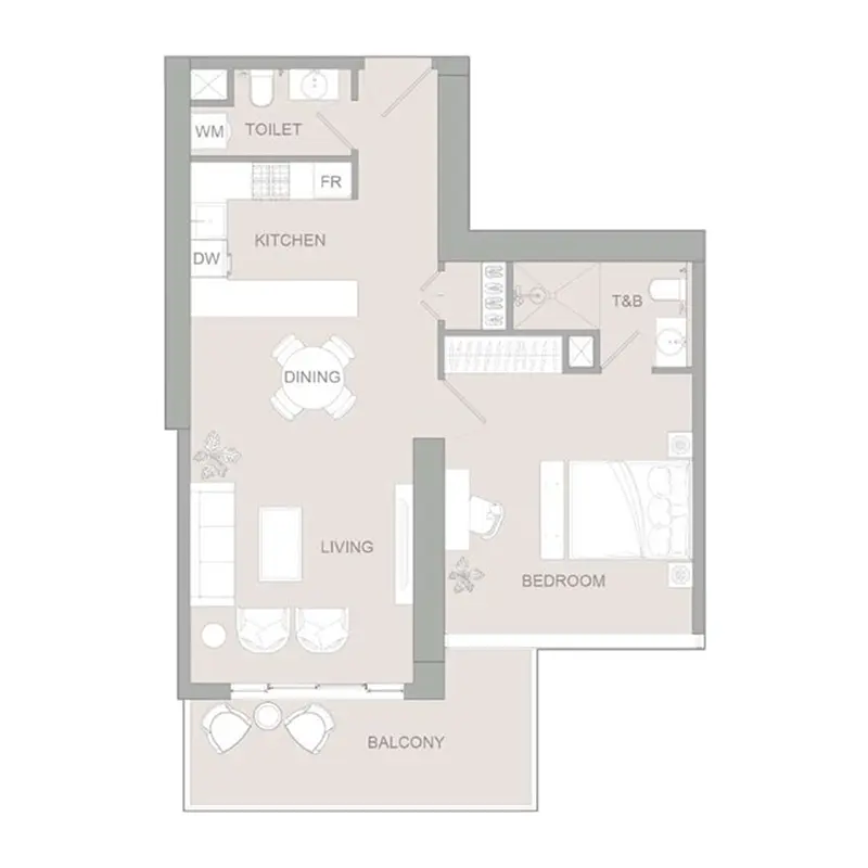 1 bedroom Apartments -  AUREL1A Residence