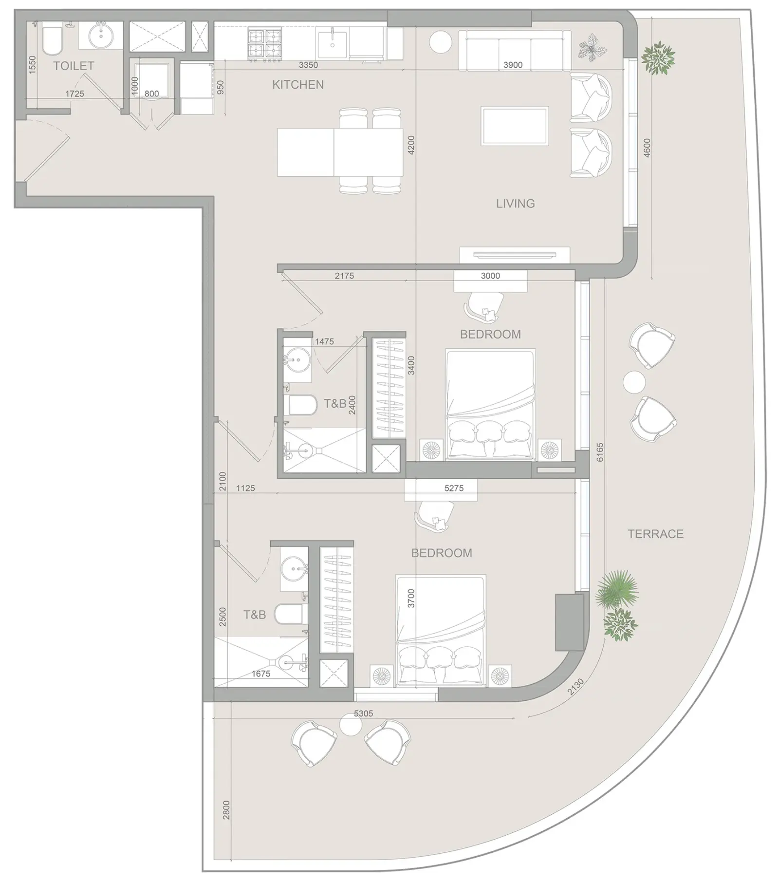 2 Bedrooms apartments - S1LV1ANA Park