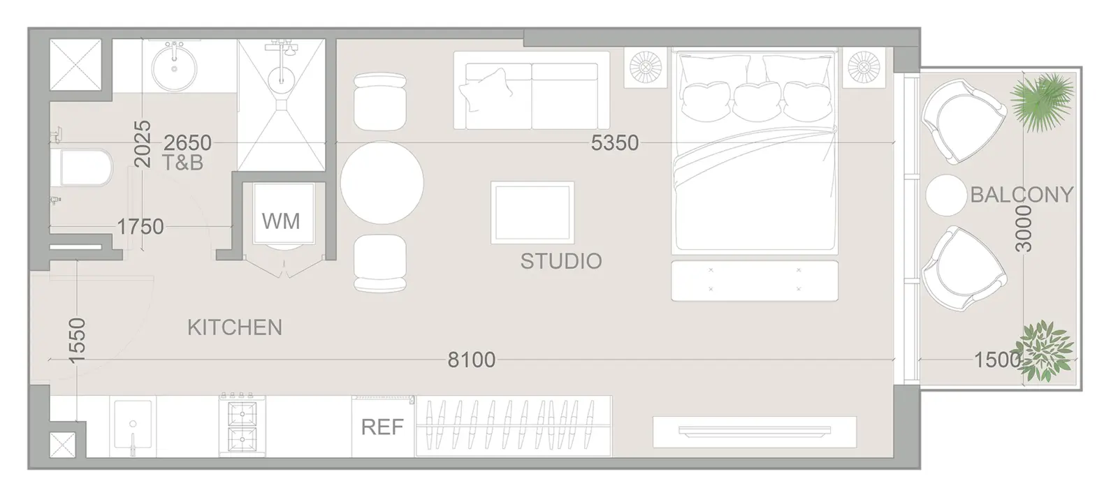 Studio apartments - 1WOOD Residence 2