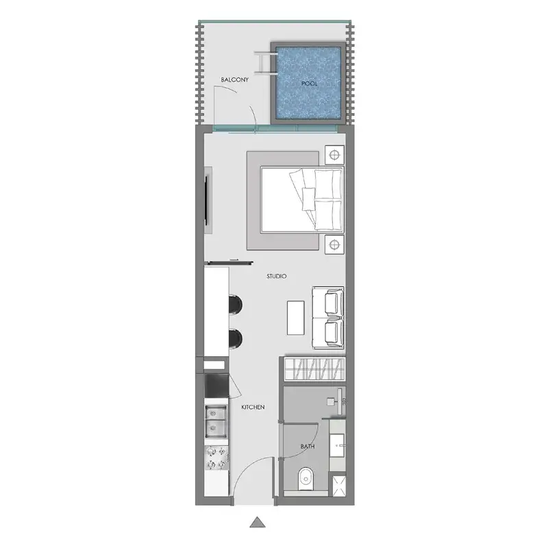 Studio apartments - Samana Imperial Garden