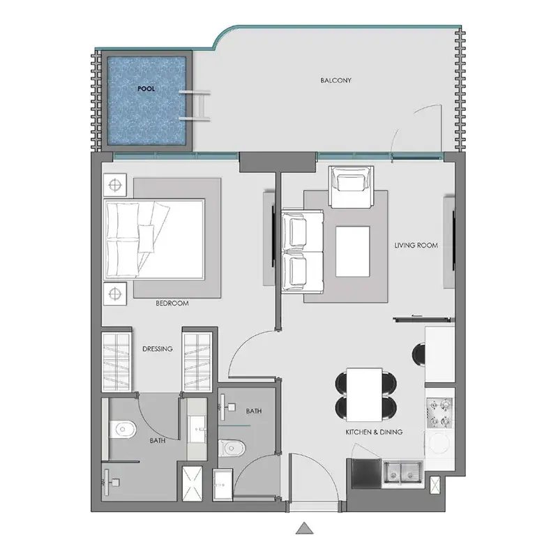1 Bedroom apartments - Samana Imperial Garden