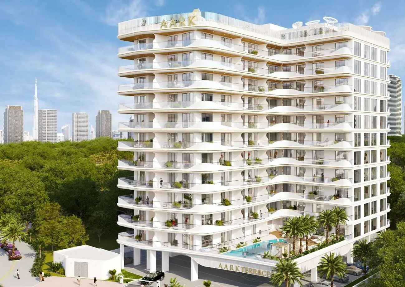 Aark Terraces in Dubai Land Residence by Aark Developers - Exterior Image 4