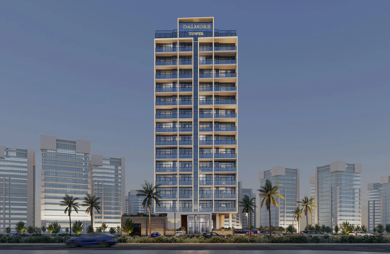 Dalmore Tower in Dubai Land Residence by Dalmore Real Estate Development - Exterior Image 1
