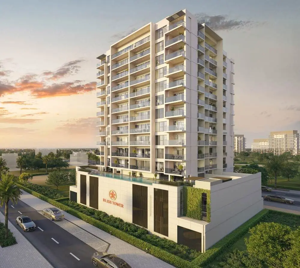 Bliss Tower in Dubai Land Residence by Grid Properties - Exterior Image 1