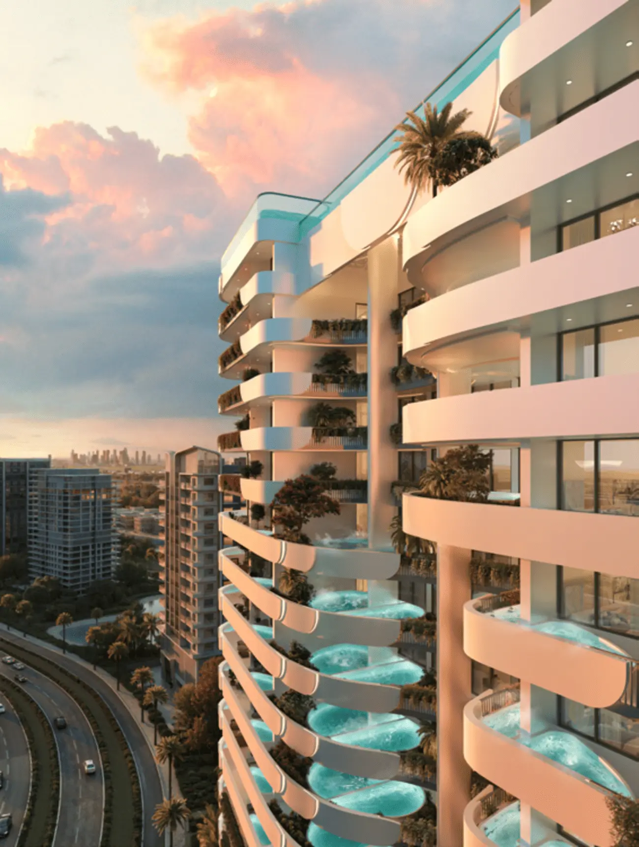 Weybridge Gardens 4 in Dubai Land Residence by Leos - Exterior Image 4