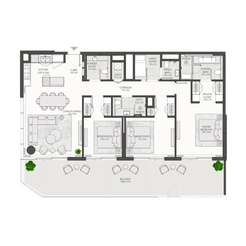 3 bedroom
