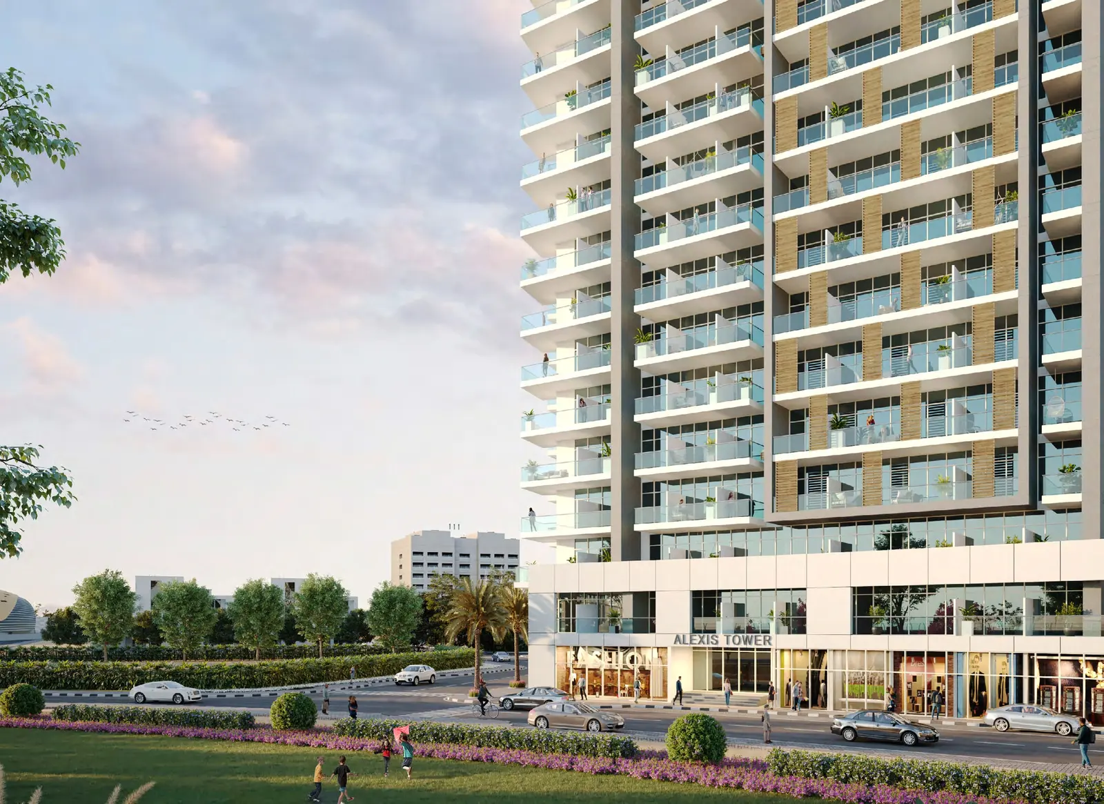 Alexis Tower in Downtown Jebel Ali by Reportage Properties - Exterior Image 3