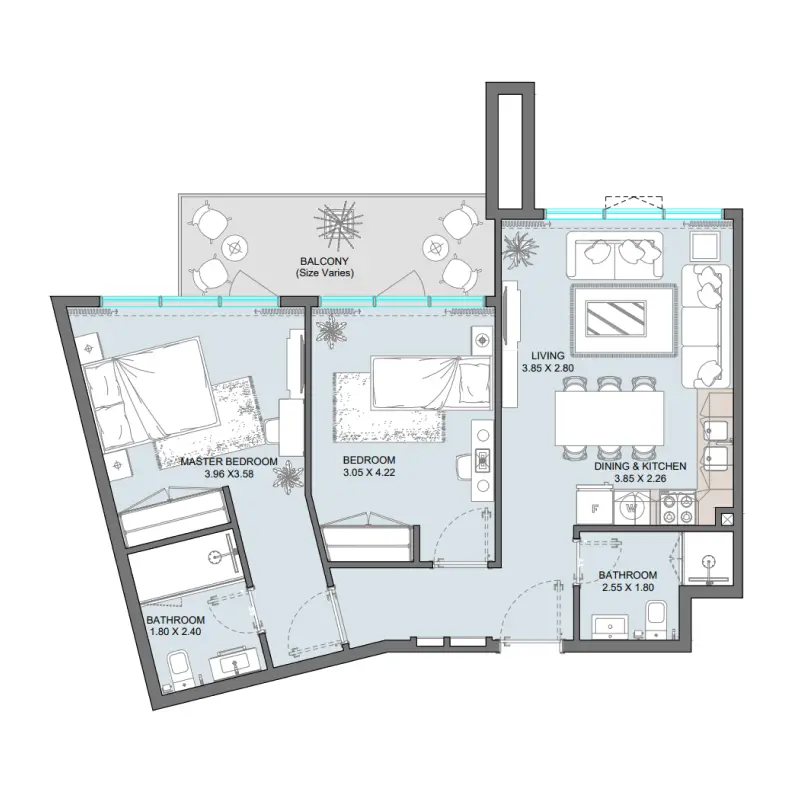 2 bedroom