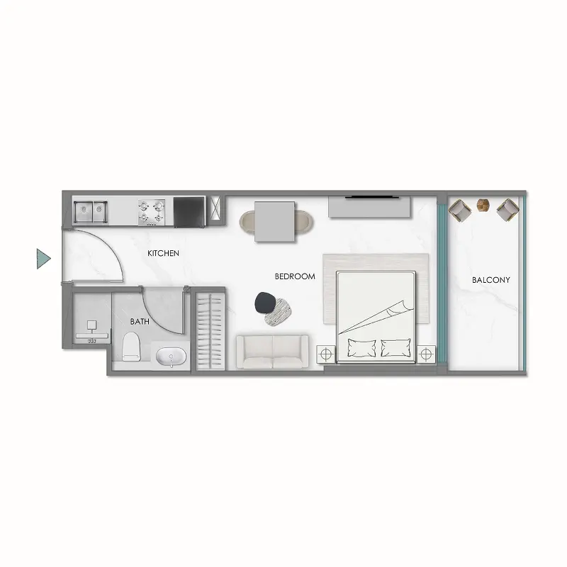 Studio Apartments -  Samana Hills South