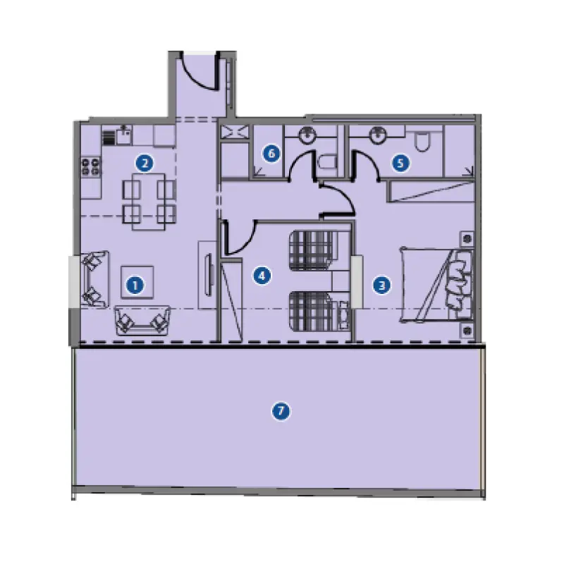 2 bedroom