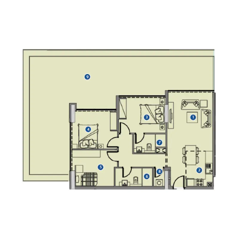 3 bedroom