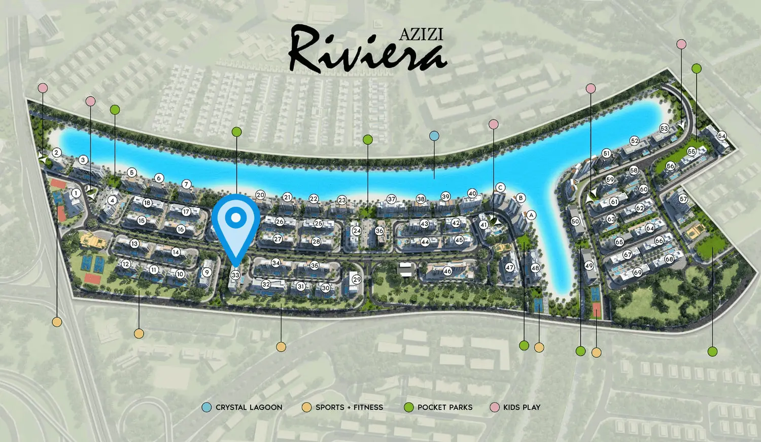 Riviera 33 master plan