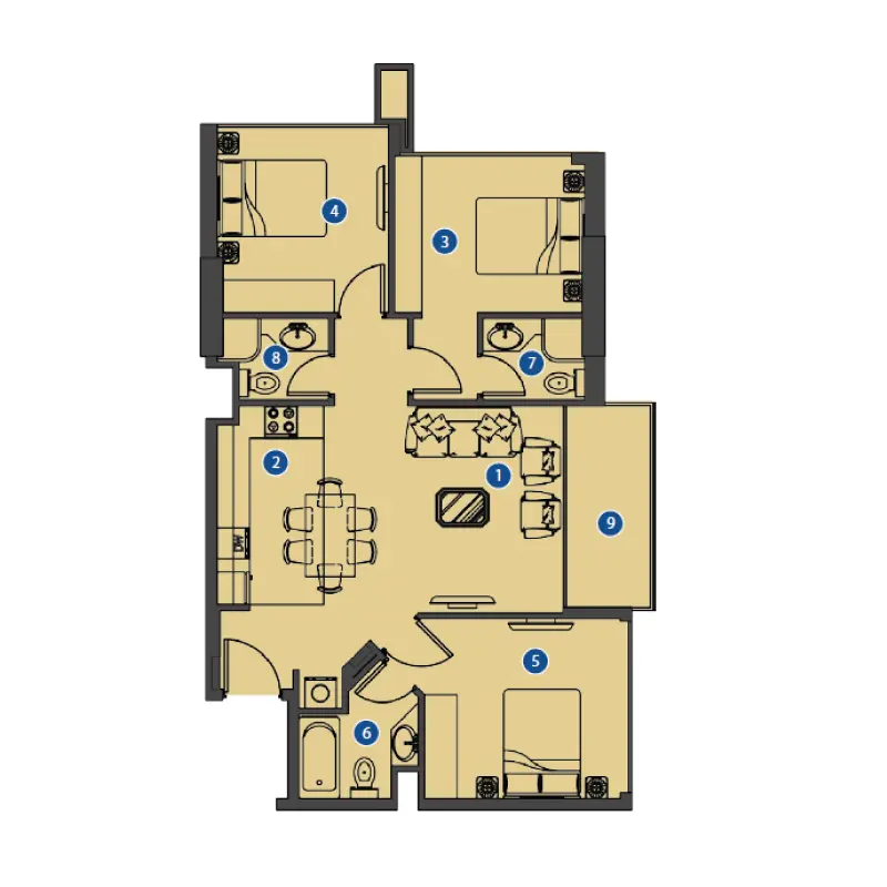 3 bedroom