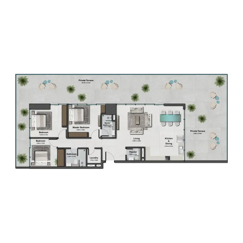 3 bedroom
