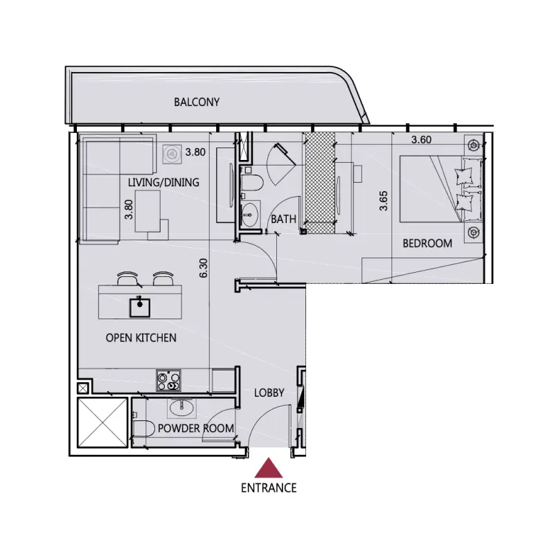 1 bedroom