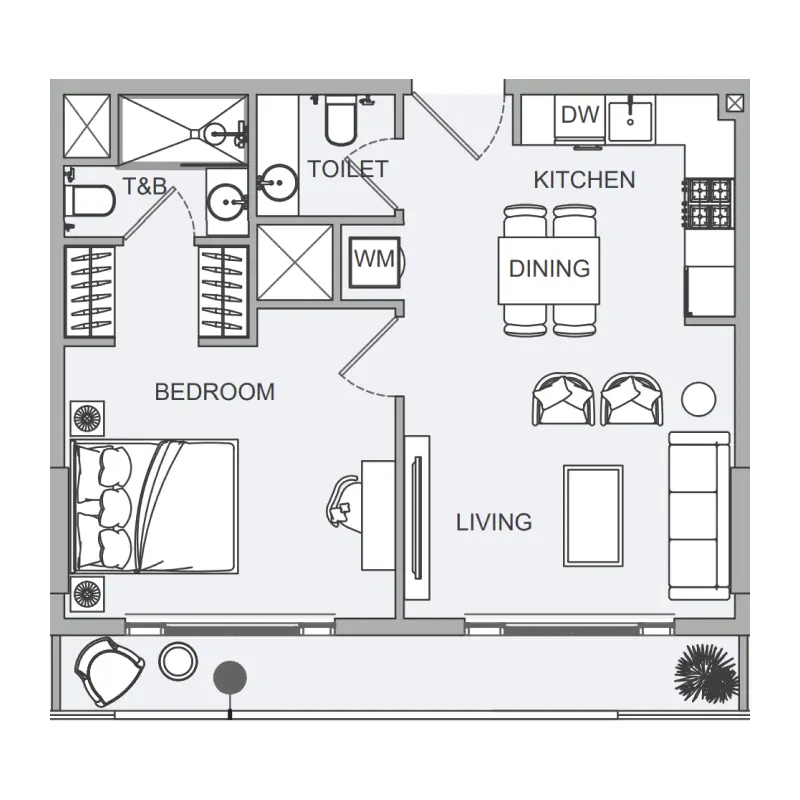 1 bedroom