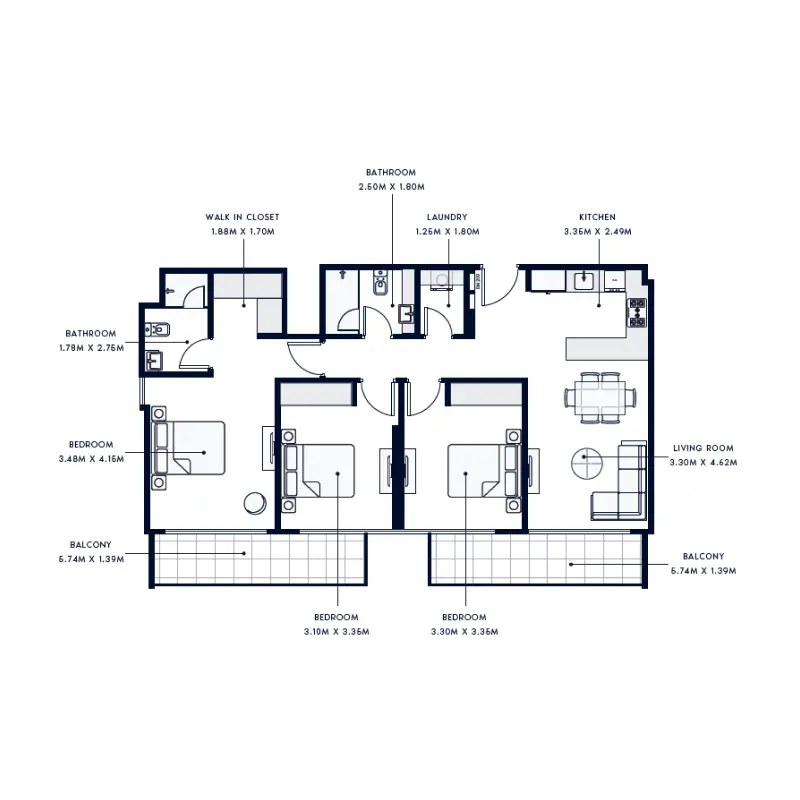 3 bedroom