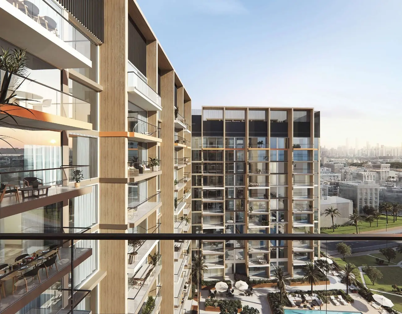 Taiyo Residences in Wasl Gate by LMD - Exterior Image 3