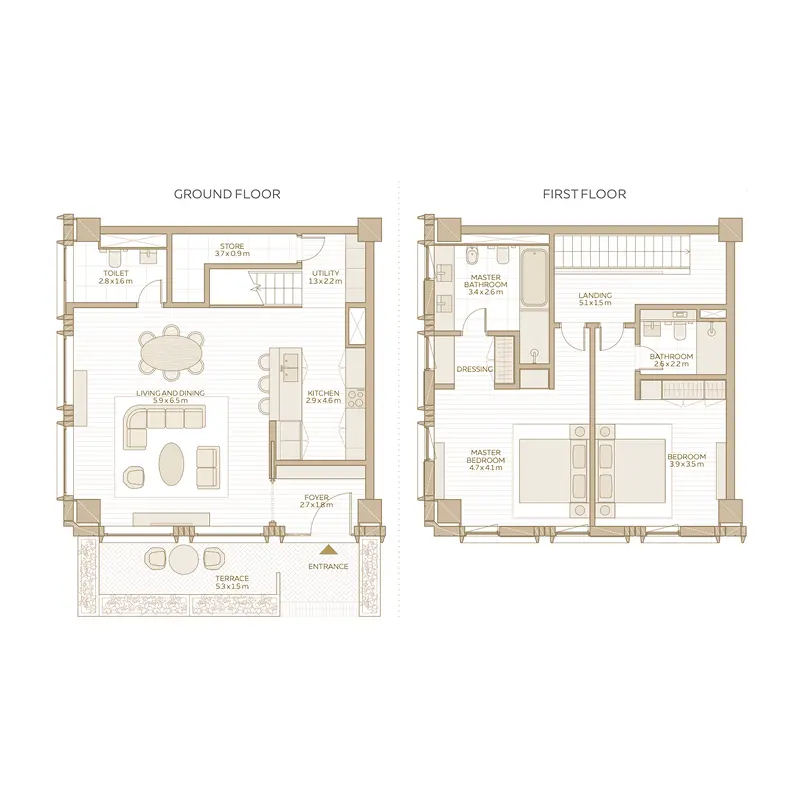 2 bedroom Loft -  Al Waha 2