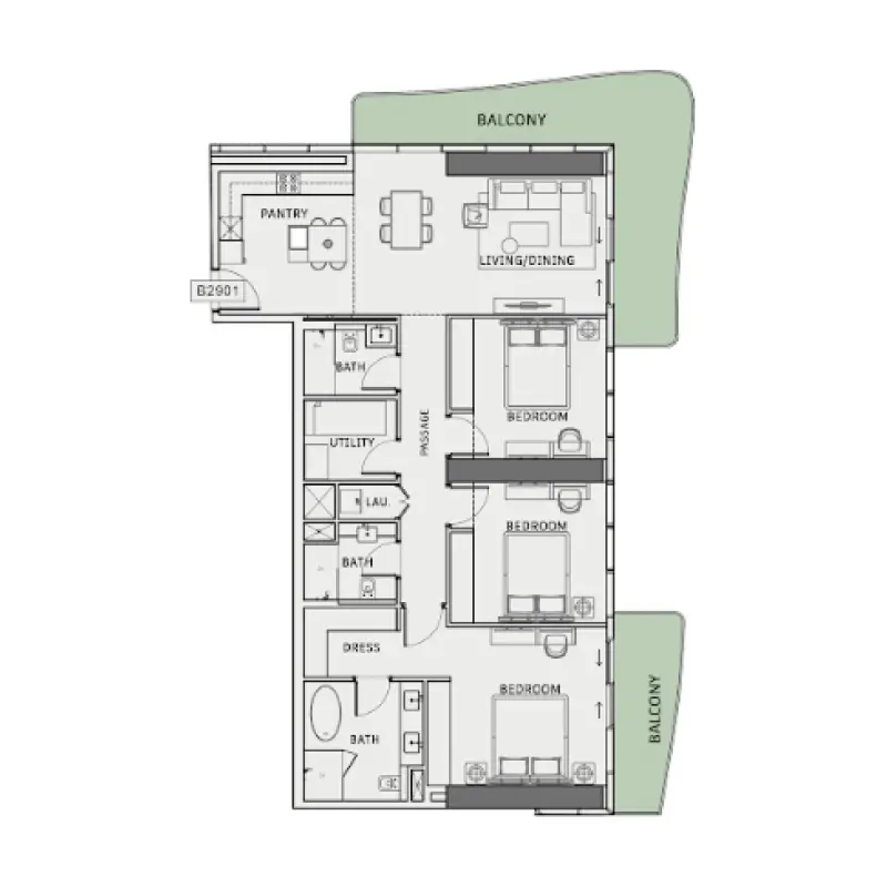 3 bedroom