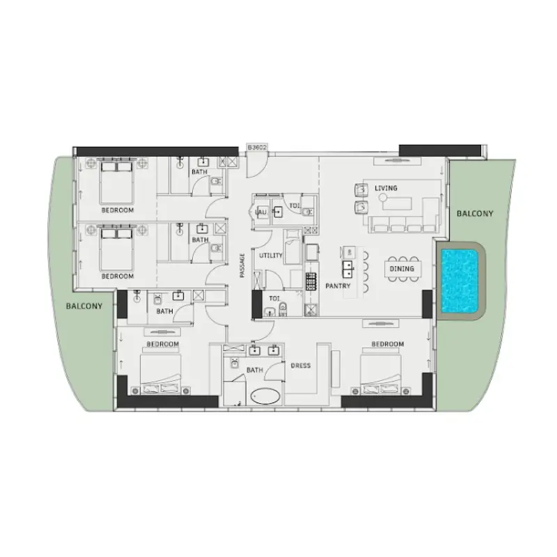 4 bedroom