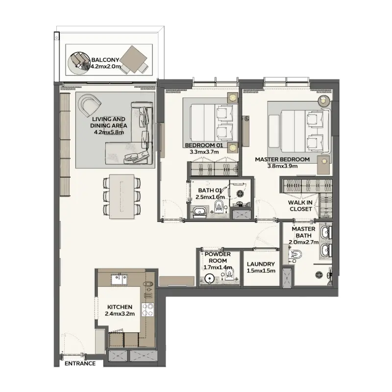 2 bedroom