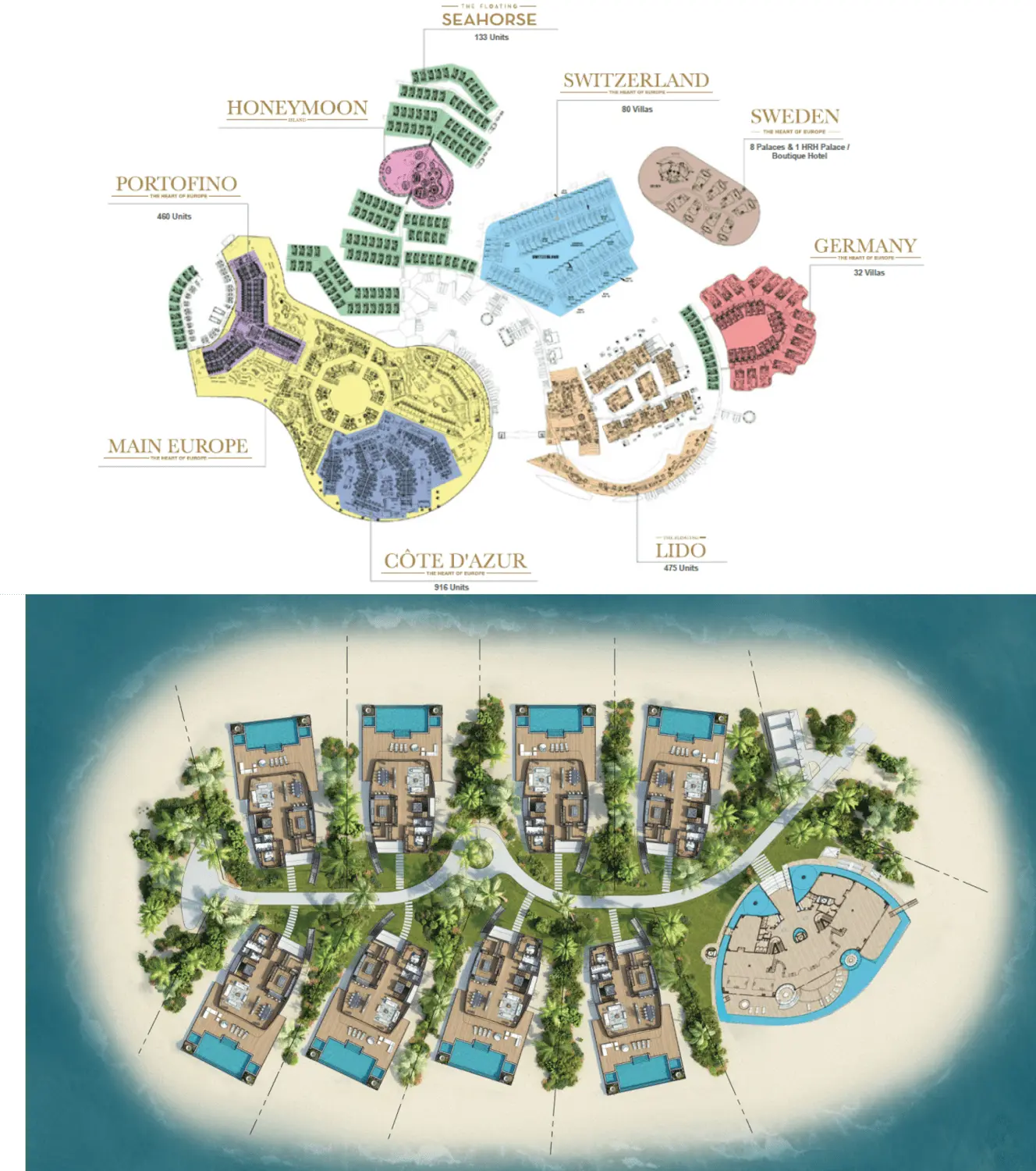 The Heart of Europe - Sweden Island master plan