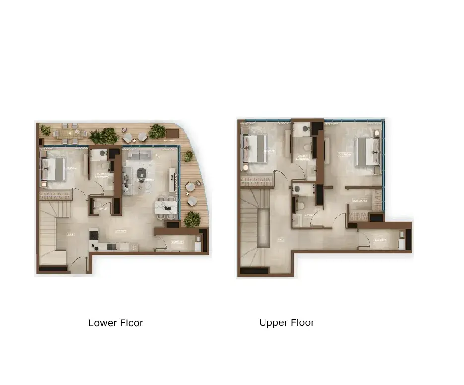 3 Bedrooms apartments - Sky Hills Astra