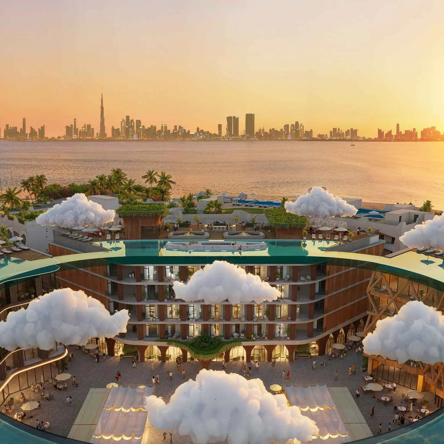 Hygge Hotel in The World Islands by THOE - Exterior Image 2