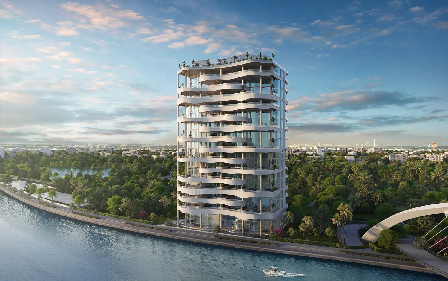 One Canal Residences in Al Safa by AHS Properties - Exterior Image 2
