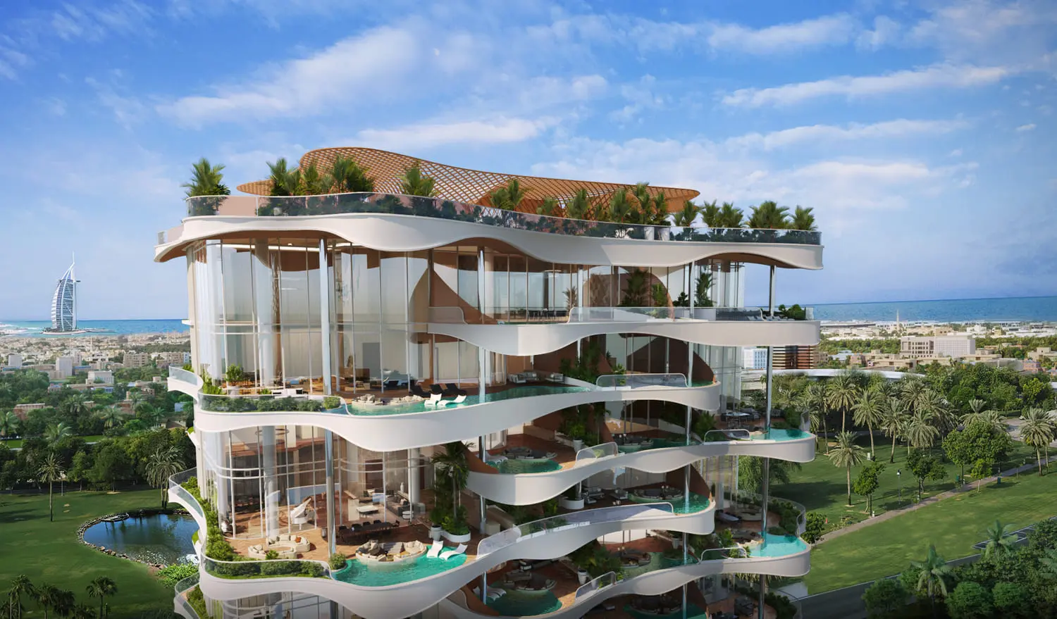 One Canal Residences in Al Safa by AHS Properties - Exterior Image 4