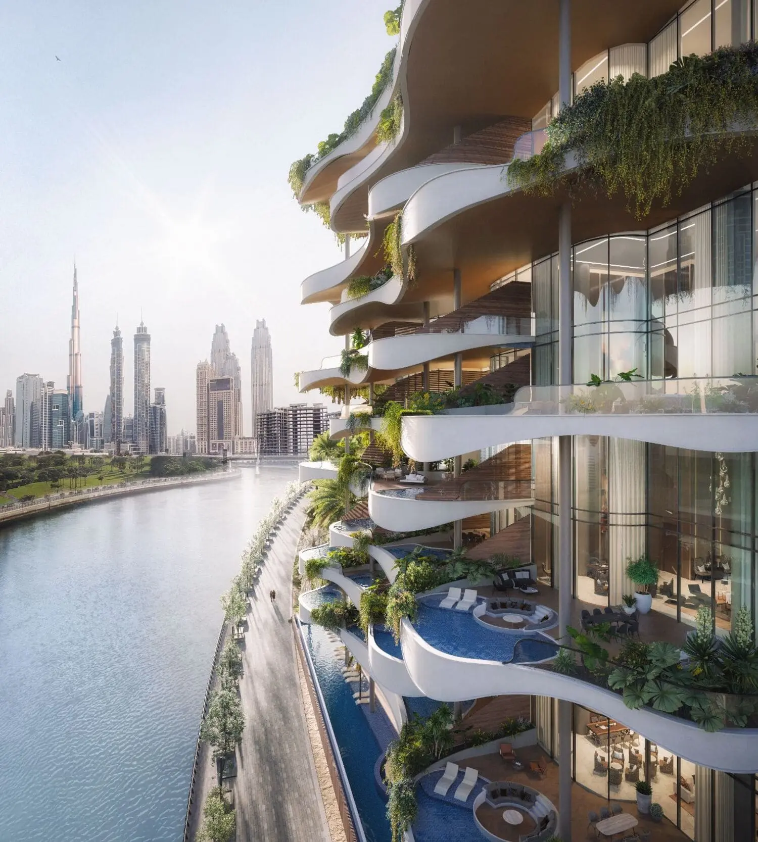 One Canal Residences in Al Safa by AHS Properties - Exterior Image 5